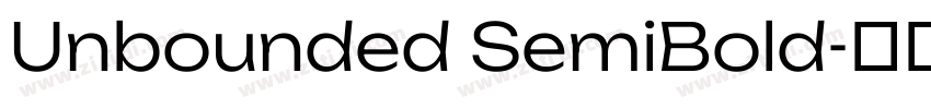 Unbounded SemiBold字体转换